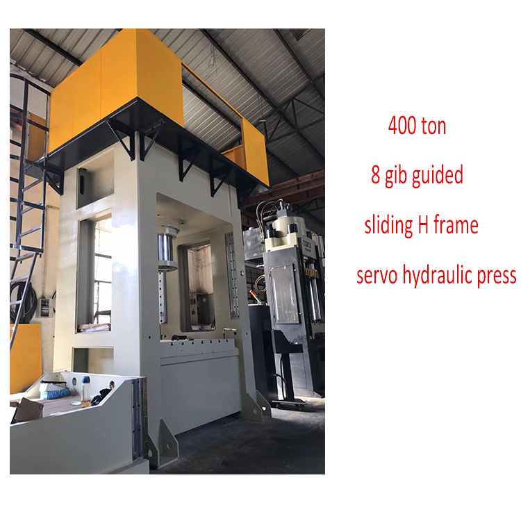 400 ton 8 gib guided sliding H frame servo hydraulic press